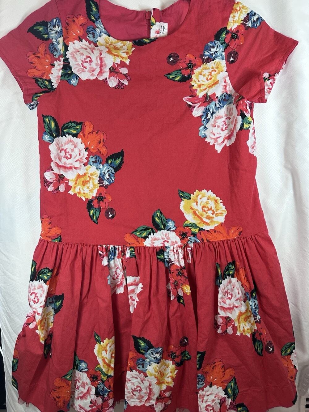 Gap Kids Girls Floral Fit & Flare Dress – Size Large (10-11)